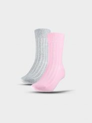 4F Skarpetki casual za kostkę (2-pack) damskie - multikolor 35-38. Skarpetki damskie 4f, bez wzorów, z bawełny. W wyprzedaży za 29.99 zł.