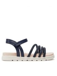 Mayoral Sandały 47540 Granatowy. Niebieskie sandały dziewczęce Mayoral, ze skóry, bez zapięcia. Za 199.99 zł.