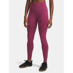 Legginsy Under Armour Vanish Seamless. Czerwone legginsy damskie Under Armour, bez wzorów. Za 229.99 zł.