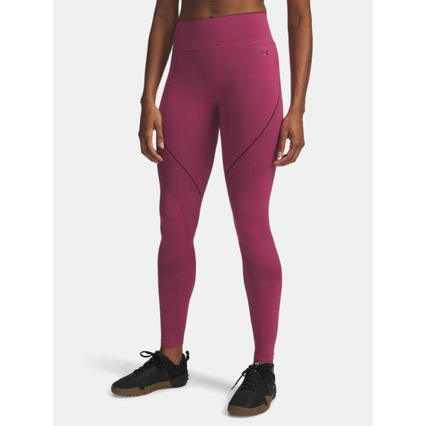 Legginsy Under Armour Vanish Seamless. Czerwone legginsy damskie Under Armour, bez wzorów. Za 229.99 zł.