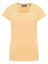 ELBSAND Koszulka "Rea" w kolorze pomarańczowym rozmiar: L. Pomarańczowe bluzki damskie ELBSAND, l, bez wzorów, bez kołnierzyka, bez ramiączek. Za 73.99 zł.