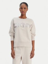 DKNY Sport Bluza DP6T1561 Beżowy Oversize. Brązowe bluzy bez kaptura damskie DKNY Sport, xs, z bawełny. Za 309.99 zł.