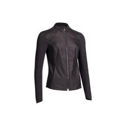 Bluza jeździecka 500 damska. Niebieskie bluzy bez kaptura damskie FOUGANZA, z bawełny. Za 129.99 zł.