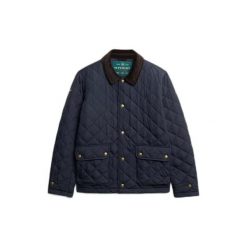 Kurtka puchowa Superdry Estate. Niebieskie kurtki męskie Superdry., m, bez wzorów, z puchu, bez kaptura. Za 453.60 zł.