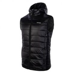 Bezrękawnik trekkingowy męski Hi-Tec Hanon Vest. Czarne kamizelki męskie Hi-tec, l, z syntetyku. Za 213.00 zł.