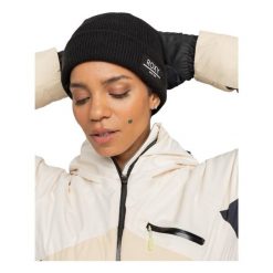 Czapka z dzianiny dla Kobiety FOLKER Czarny. Czarne czapki zimowe damskie Roxy, z dzianiny. Za 87.99 zł.