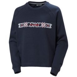 Sweter damski Helly Hansen Bliss. Niebieskie swetry klasyczne damskie Helly Hansen, bez kołnierzyka. Za 462.00 zł.