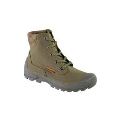 Buty myśliwskie RESPI 100. Brązowe buty sportowe na co dzień damskie SOLOGNAC, bez wzorów, z bawełny. Za 129.99 zł.