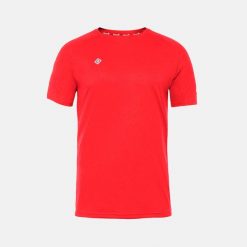 Koszulka sportowa męska CREUS Izas basic. Czerwone t-shirty sportowe męskie IZAS, m, bez ramiączek, na fitness i siłownię. W wyprzedaży za 113.00 zł.