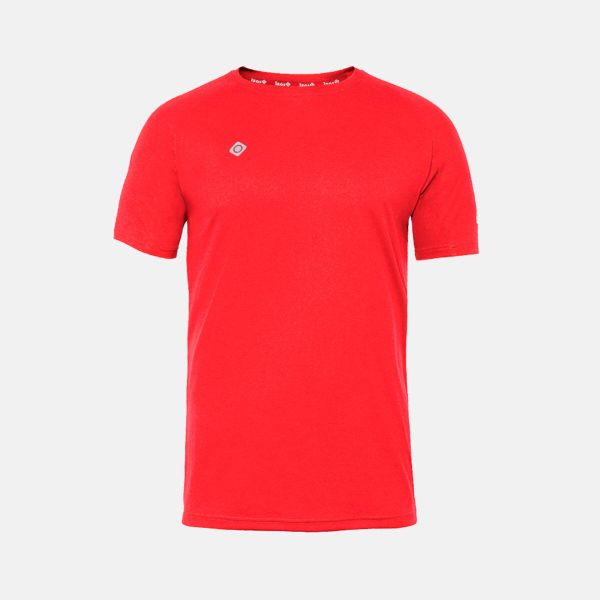 Koszulka sportowa męska CREUS Izas basic. Czerwone t-shirty sportowe męskie IZAS, m, bez ramiączek, na fitness i siłownię. Za 113.00 zł.