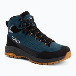 Buty turystyczne CMP Vertyx Mid. Niebieskie buty trekkingowe męskie CMP, z gumy, bez zapięcia, trekkingowe. Za 549.99 zł.