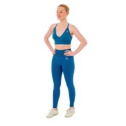 Damski zestaw sportowy Xtreme - legginsy + biustonosz sportowy - Niebieski. Niebieskie biustonosze sportowe damskie XTREME SOCKSWEAR, bez wzorów, z materiału. Za 190.74 zł.