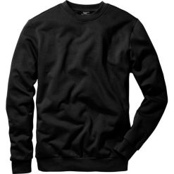 Bluza z okrągłym dekoltem bonprix czarny. Czarne bluzy bez kaptura męskie bonprix, l, z dresówki. Za 44.99 zł.
