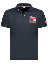 Geographical Norway Koszulka polo "Kinvite" w kolorze granatowym rozmiar: M. Niebieskie koszulki polo męskie Geographical Norway, m, bez wzorów, bez ramiączek. Za 96.83 zł.