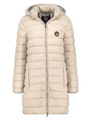 Canadian Peak Płaszcz pikowany "Atikamapeak" w kolorze beżowym rozmiar: L. Brązowe płaszcze damskie Canadian Peak, l, bez wzorów. Za 130.99 zł.