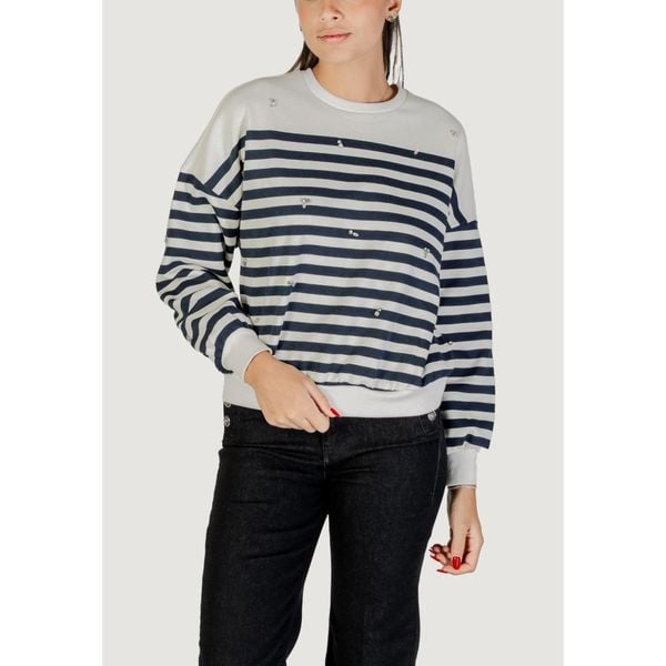 Bluza Kobieta ONLY ONLADELE L/S O-NECK STRIPE SWT. Niebieskie bluzy bez kaptura damskie Only, l. W wyprzedaży za 239.40 zł.