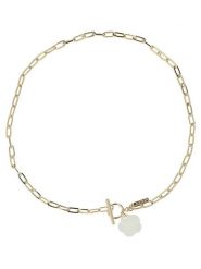 Ivy Pozłacany naszyjnik z zawieszką - dł. 46 cm rozmiar: onesize. Żółte naszyjniki damskie ivy, pozłacane. Za 82.64 zł.