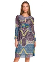 Stylove Sukienka ze wzorem rozmiar: XL. Sukienki damskie Stylove, xl, bez wzorów, bez kołnierzyka, bez ramiączek, midi. Za 62.99 zł.