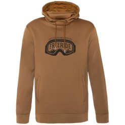 Bluza turystyczna męska Protest z kapturem i logo. Brązowe bluzy z kapturem męskie Protest, m. Za 349.99 zł.