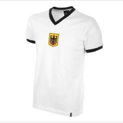 Koszulka retro piłkarska dla dorosłych - Niemcy Lata 70 - Biała. Białe t-shirty sportowe męskie COPA FOOTBALL, m, bez ramiączek, do piłki nożnej. Za 254.34 zł.