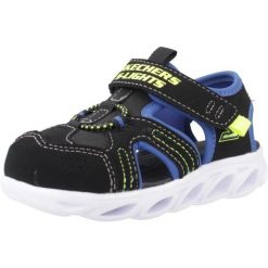 Sandały SKECHERS HYPNO-SPLASH Czarny. Czarne sandały damskie Skechers, bez wzorów, z tkaniny, bez obcasa. Za 196.99 zł.