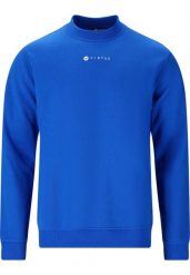 Bluza Virtus Deran. Niebieskie bluzy sportowe męskie VIRTUS, bez wzorów, z bawełny, eleganckie, bez kołnierzyka, bez ramiączek. Za 178.50 zł.