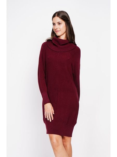 William de Faye Sukienka dzianinowa w kolorze bordowym rozmiar: 40. Czerwone sukienki damskie William De Faye, na co dzień, bez wzorów, z dzianiny, klasyczne, bez kołnierzyka, bez ramiączek, mini, proste. Za 113.99 zł.