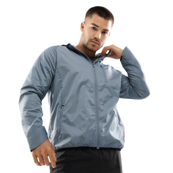 Męska treningowa kurtka wiatrówka Fitness Siroko Evolve. Niebieskie kurtki męskie SIROKO, m, bez wzorów, bez kaptura. W wyprzedaży za 191.00 zł.