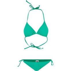 Damski 2-częściowy trójkątny kostium kąpielowy z recyklingu Urban Classics. Zielone bikini damskie Urban Classics, bez wzorów. Za 127.20 zł.