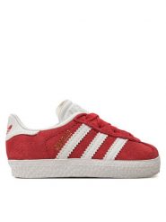 Adidas Sneakersy Gazelle Cf El I IH0362 Czerwony. Czerwone buty sportowe dziewczęce Adidas, bez wzorów, ze skóry, bez zapięcia. Za 179.99 zł.