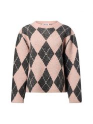 EDITED sweter z dzianiny z zawartością wełny i alpaki - Harriet Jumper Kobiety Sztuczne włókno szary|różowy, 36. Czerwone swetry klasyczne damskie Edited, z dzianiny, bez kołnierzyka. Za 179.95 zł.