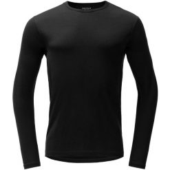 Bluza termoaktywna Devold Breeze Merino 150 Shirt. Czarne bluzy bez kaptura męskie Devold, m, z materiału. Za 390.49 zł.