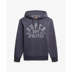Bluza z kapturem Superdry Athletic Ess. Szare bluzy z kapturem męskie Superdry., uniwersalny, z bawełny. Za 294.50 zł.
