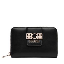 Portfel Guess. Czarne portfele damskie Guess, z aplikacjami. Za 209.99 zł.