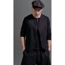 Kamizelka Męska. Czarne kamizelki męskie Hultaj Polski, l, z bawełny. Za 379.00 zł.