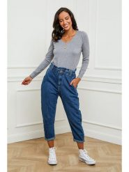 Soft Cashmere Sweter w kolorze szarym rozmiar: 34/36. Szare swetry klasyczne damskie Soft Cashmere, z kaszmiru, bez kołnierzyka. Za 91.77 zł.