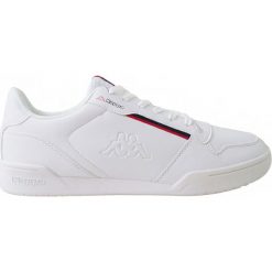 Białe Buty Kappa Marabu M 242765 1020. Białe buty sportowe na co dzień męskie Kappa, z gumy, bez zapięcia. W wyprzedaży za 149.00 zł.