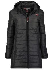 Geographical Norway Płaszcz pikowany "Atika" w kolorze czarnym rozmiar: L. Czarne płaszcze damskie Geographical Norway, l, bez wzorów. Za 249.17 zł.
