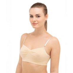 Stanik bawełniany damski Brubeck Comfort Cotton. Brązowe biustonosze Brubeck, bez wzorów, z bawełny. Za 34.99 zł.