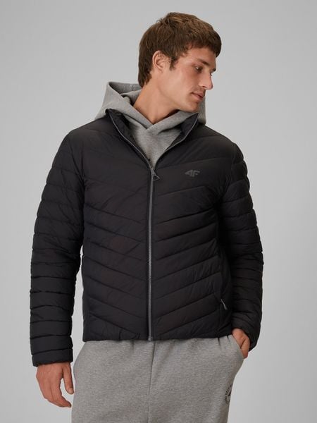 4F Kurtka z wypełnieniem syntetycznym męska - czarna 3XL. Czarne kurtki męskie 4f, l, bez wzorów, z materiału, biznesowe, bez kaptura. Za 249.99 zł.