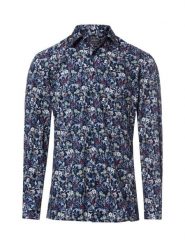 Finshley & Harding Koszula Mężczyźni Modern Fit Bawełna niebieski|wielokolorowy, 42. Niebieskie koszule męskie Finshley & Harding, m, bez wzorów, z bawełny, bez kołnierzyka, bez ramiączek. Za 139.95 zł.