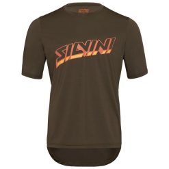 Koszulka rowerowa męska Denno. Brązowe t-shirty sportowe męskie Silvini, l, bez ramiączek, rowerowe. Za 151.99 zł.