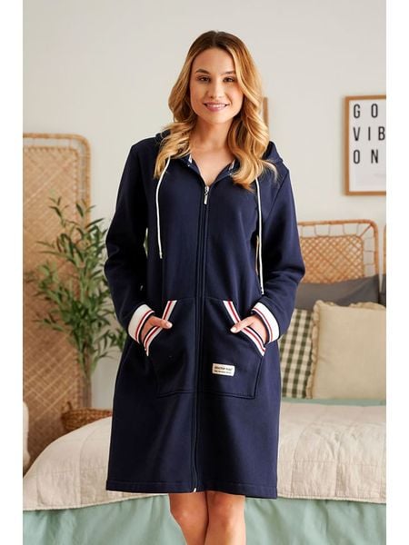 Doctor Nap Bluza w kolorze granatowym rozmiar: S. Niebieskie bluzy z kapturem damskie Doctor Nap, s, z bawełny. Za 147.99 zł.