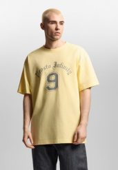 Koszulka sportowa męska Prosto Nine z krótkim rękawem. Żółte t-shirty sportowe męskie Prosto., m, z bawełny, bez ramiączek. Za 164.99 zł.