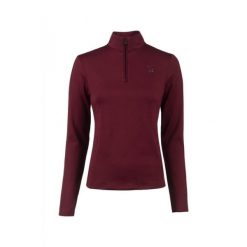 Damska koszulka do jazdy konnej Cavallo Cavagemma. Czerwone t-shirty damskie CAVALLO, bez wzorów, bez kołnierzyka. Za 297.50 zł.