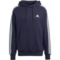 Bluza z kapturem adidas 3-Stripes Essentials French Terry. Białe bluzy z kapturem męskie Adidas, m. Za 225.00 zł.