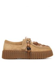 Clarks Półbuty Torhill Bee 26327766 Beżowy. Brązowe półbuty damskie Clarks, bez wzorów, ze skóry, bez obcasa, na płaskiej podeszwie. Za 479.99 zł.