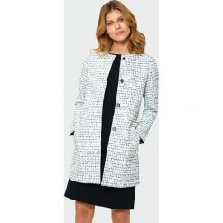 Elegancki płaszcz w kratę. Płaszcze damskie Greenpoint, bez wzorów, z poliesteru, eleganckie. Za 139.99 zł.