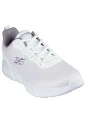 Buty sportowe męskie Skechers Bobs B Flex Icy Ed. Białe buty sportowe na co dzień męskie Skechers, z materiału, bez zapięcia, trekkingowe. Za 328.85 zł.