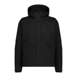 Kurtka softshell męska CMP. Czarne kurtki outdoor męskie CMP, m, bez wzorów, z elastanu, bez kaptura. Za 414.69 zł.